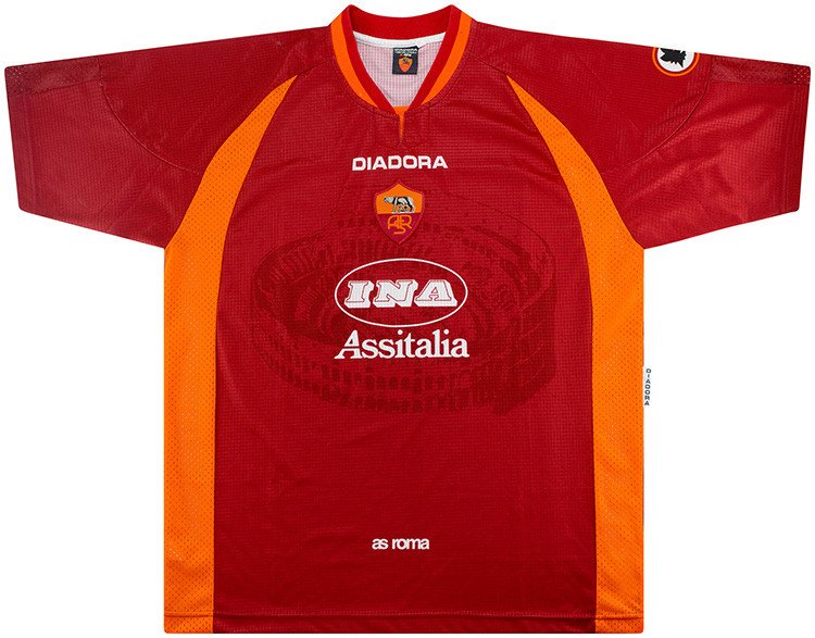 Camisa I Roma 1997 1998 Retro Diadora